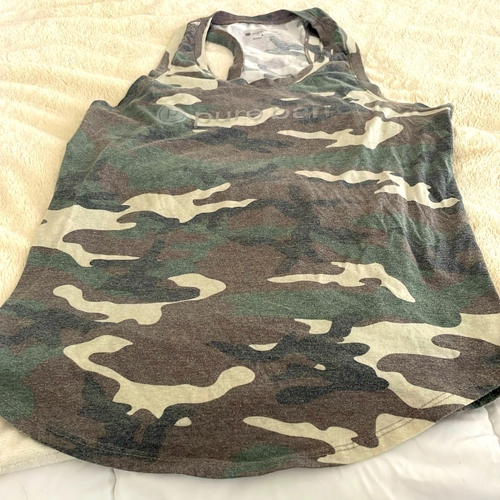 Pure barre tank top size large l women’s heathered